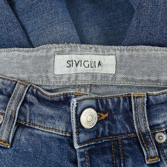 SIVIGLIA Mens Blue Slim Fit Tapered 5-Pocket Cotton Stretch Jeans 34 Italy NWT - Picture 4 of 4